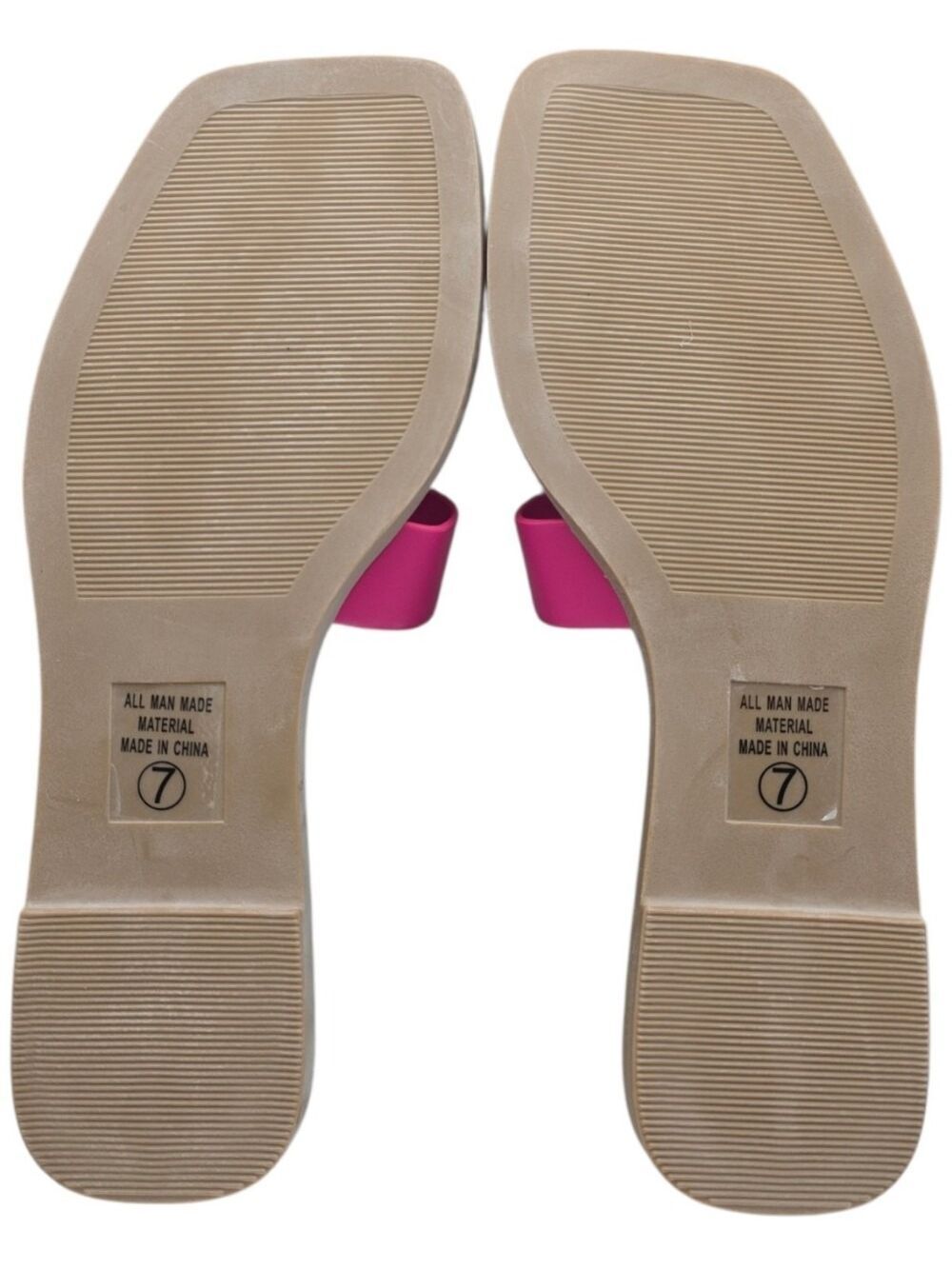 Soda FENG-S Fuchsia Gold Buckle Square Toe Slide Sandals Size 7 NIB - Picture 5 of 9